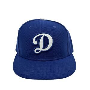 LA Dodgers New Era 59 Fifty Authentic Collection Performance Headwear Blue 7 1/8